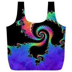 Fractal Spiral Vortex Swirl Whirlpool Math Full Print Recycle Bag (xl) by Ravend