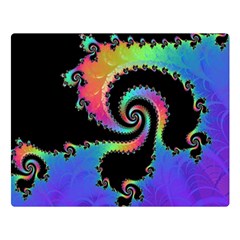 Fractal Spiral Vortex Swirl Whirlpool Math Premium Plush Fleece Blanket (large) by Ravend