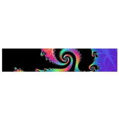 Fractal Spiral Vortex Swirl Whirlpool Math Small Premium Plush Fleece Scarf by Ravend