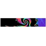 Fractal Spiral Vortex Swirl Whirlpool Math Large Premium Plush Fleece Scarf  Back