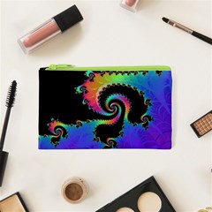 Fractal Spiral Vortex Swirl Whirlpool Math Cosmetic Bag (xs) by Ravend