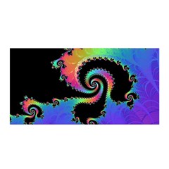 Fractal Spiral Vortex Swirl Whirlpool Math Satin Wrap 35  X 70  by Ravend