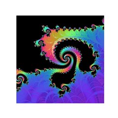 Fractal Spiral Vortex Swirl Whirlpool Math Square Satin Scarf (30  X 30 ) by Ravend