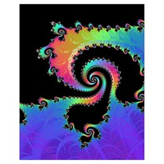 Fractal Spiral Vortex Swirl Whirlpool Math Drawstring Bag (small) by Ravend