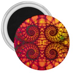 Art Pattern Fractal Design Abstract Artwork 3  Magnets