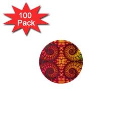 Art Pattern Fractal Design Abstract Artwork 1  Mini Buttons (100 pack) 