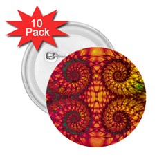 Art Pattern Fractal Design Abstract Artwork 2.25  Buttons (10 pack) 