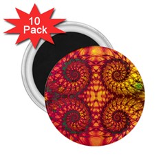 Art Pattern Fractal Design Abstract Artwork 2 25  Magnets (10 Pack)  by Ravend