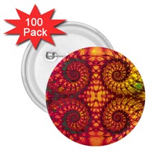 Art Pattern Fractal Design Abstract Artwork 2.25  Buttons (100 pack) 