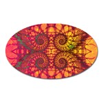 Art Pattern Fractal Design Abstract Artwork Oval Magnet Front