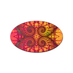 Art Pattern Fractal Design Abstract Artwork Sticker Oval (10 pack)