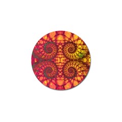 Art Pattern Fractal Design Abstract Artwork Golf Ball Marker