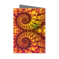 Art Pattern Fractal Design Abstract Artwork Mini Greeting Cards (pkg Of 8) by Ravend