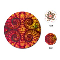 Art Pattern Fractal Design Abstract Artwork Playing Cards Single Design (Round)