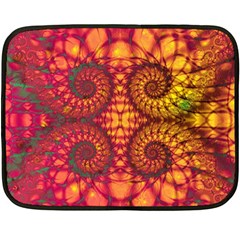 Art Pattern Fractal Design Abstract Artwork Fleece Blanket (mini) by Ravend