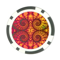 Art Pattern Fractal Design Abstract Artwork Poker Chip Card Guard (10 pack)