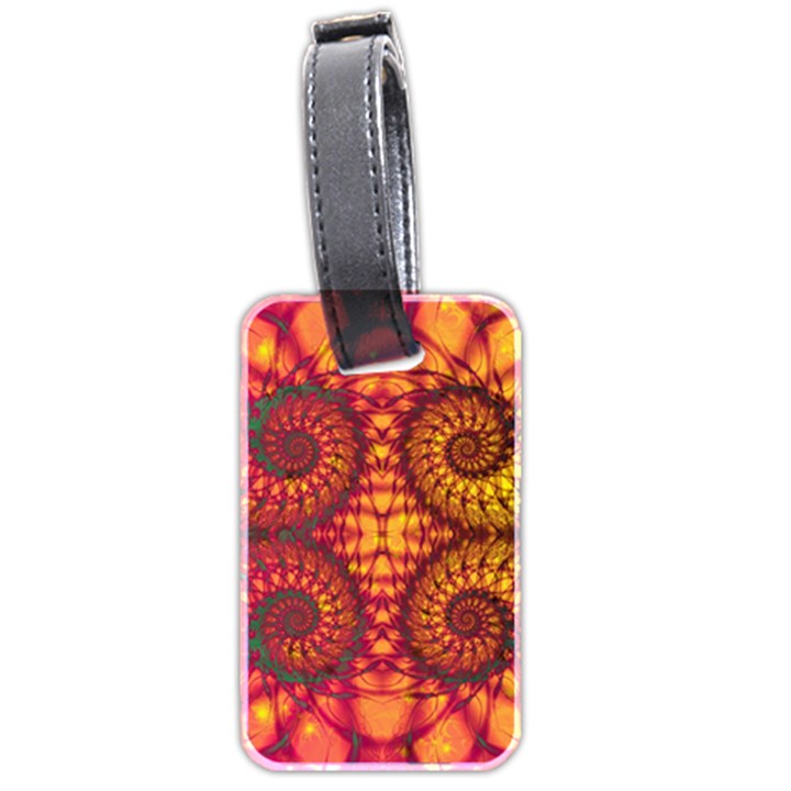 Art Pattern Fractal Design Abstract Artwork Luggage Tag (two sides)