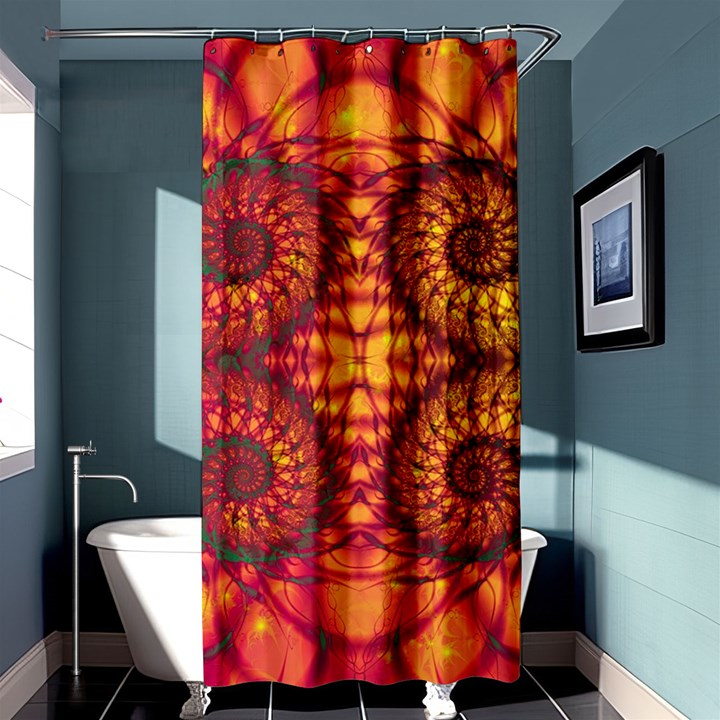 Art Pattern Fractal Design Abstract Artwork Shower Curtain 36  x 72  (Stall) 