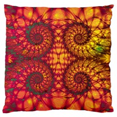 Art Pattern Fractal Design Abstract Artwork Large Cushion Case (Two Sides)