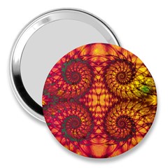 Art Pattern Fractal Design Abstract Artwork 3  Handbag Mirrors by Ravend