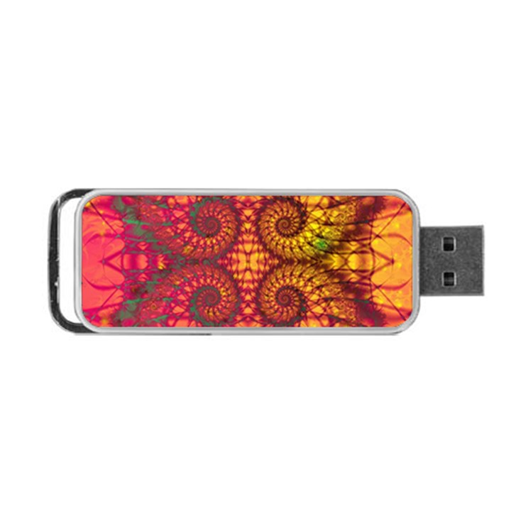 Art Pattern Fractal Design Abstract Artwork Portable USB Flash (One Side)