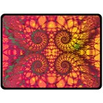 Art Pattern Fractal Design Abstract Artwork Fleece Blanket (Large) 80 x60  Blanket Front