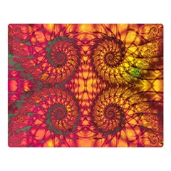 Art Pattern Fractal Design Abstract Artwork Premium Plush Fleece Blanket (Large)