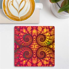 Art Pattern Fractal Design Abstract Artwork UV Print Square Tile Coaster 