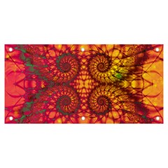 Art Pattern Fractal Design Abstract Artwork Banner And Sign 6  X 3  by Ravend