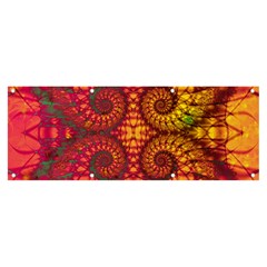 Art Pattern Fractal Design Abstract Artwork Banner And Sign 8  X 3  by Ravend