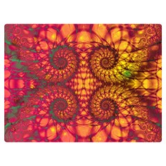 Art Pattern Fractal Design Abstract Artwork One Side Premium Plush Fleece Blanket (Extra Small)