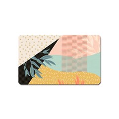 Leaves Pattern Design Colorful Decorative Texture Magnet (name Card) by Ravend