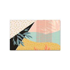 Leaves Pattern Design Colorful Decorative Texture Sticker Rectangular (10 Pack) by Ravend