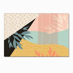 Leaves Pattern Design Colorful Decorative Texture Postcard 4 x 6  (pkg Of 10) by Ravend