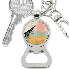 Leaves Pattern Design Colorful Decorative Texture Bottle Opener Key Chain by Ravend