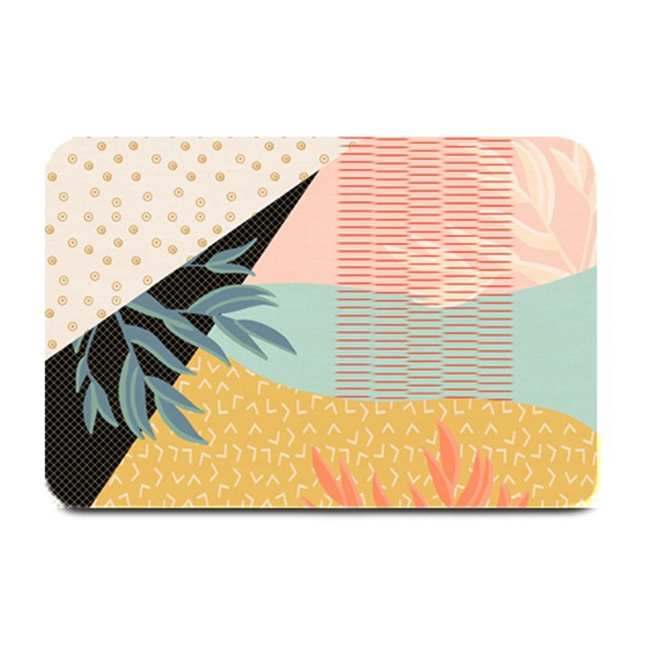 Leaves Pattern Design Colorful Decorative Texture Plate Mats