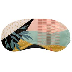 Leaves Pattern Design Colorful Decorative Texture Sleeping Mask by Ravend