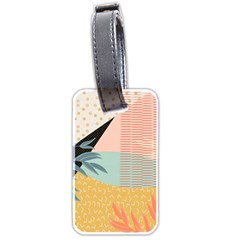 Leaves Pattern Design Colorful Decorative Texture Luggage Tag (two Sides) by Ravend