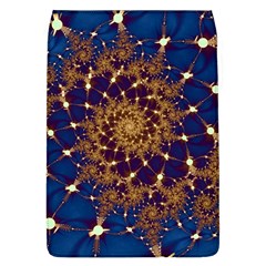 Fractal Spiral Art Pattern Blue Design Removable Flap Cover (l) by Ravend