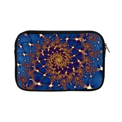 Fractal Spiral Art Pattern Blue Design Apple Ipad Mini Zipper Cases by Ravend