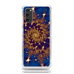 Fractal Spiral Art Pattern Blue Design Samsung Galaxy S20 6 2 Inch Tpu Uv Case by Ravend