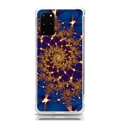 Fractal Spiral Art Pattern Blue Design Samsung Galaxy S20plus 6 7 Inch Tpu Uv Case by Ravend