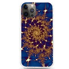 Fractal Spiral Art Pattern Blue Design Iphone 12 Pro Max Tpu Uv Print Case by Ravend