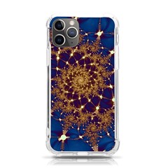 Fractal Spiral Art Pattern Blue Design Iphone 11 Pro 5 8 Inch Tpu Uv Print Case by Ravend