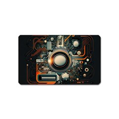 Illustrations Technology Robot Internet Processor Magnet (name Card) by Ravend