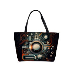 Illustrations Technology Robot Internet Processor Classic Shoulder Handbag by Ravend