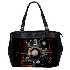 Illustrations Technology Robot Internet Processor Oversize Office Handbag by Ravend