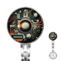 Illustrations Technology Robot Internet Processor Stainless Steel Nurses Watch by Ravend