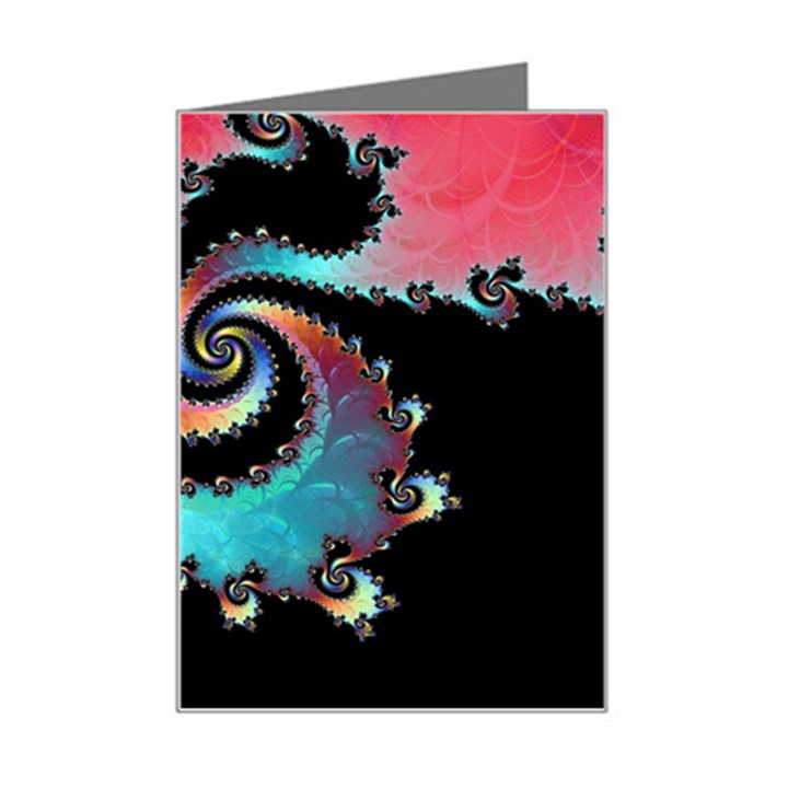 Fractals Abstract Art Digital Art Abstract Art Mini Greeting Card