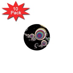 Fractal Math Abstract Abstract Art Digital Art 1  Mini Buttons (10 Pack)  by Ravend